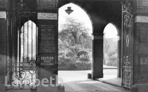 STOCKWELL ORPHANAGE: MAIN ENTRANCE