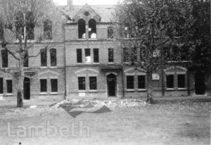 STOCKWELL ORPHANAGE: BOMB DAMAGE TO BOYS' HOUSES