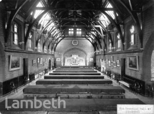 STOCKWELL ORPHANAGE: MEMORIAL HALL INTERIOR