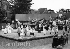 STOCKWELL ORPHANAGE: PAGEANT, FOUNDER'S DAY CELEBRATIONS