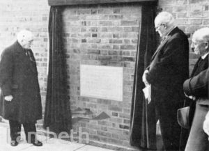 STOCKWELL ORPHANAGE: UNVEILING COMMEMORATIVE STONE