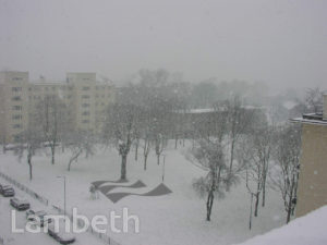 WINTER SCENES, CLAPHAM PARK ESTATE, CLAPHAM PARK