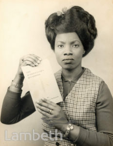 PORTRAITURE: STUDENT FROM THE SCHOOL OF HAIRWEAVING