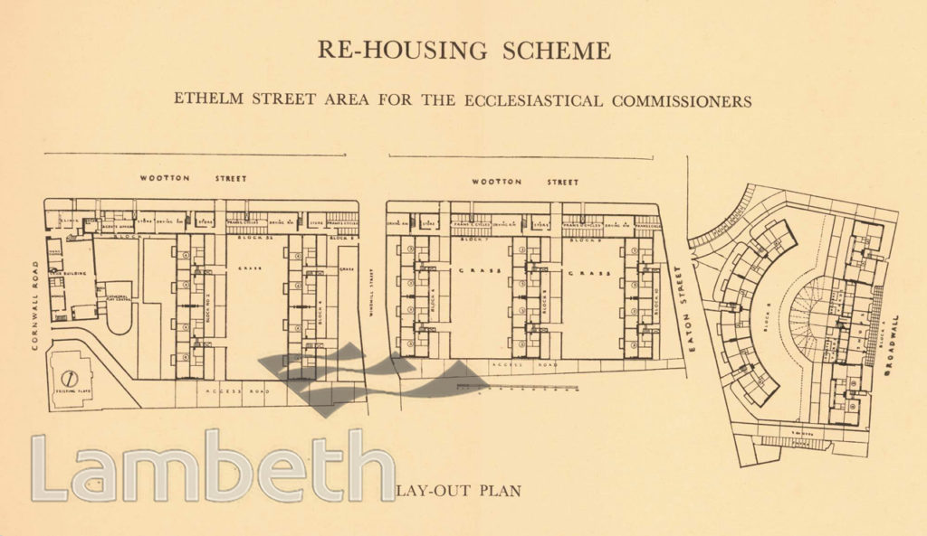 PLAN OF RE-HOUSING SCHEME, ETHELM STREET, WATERLOO