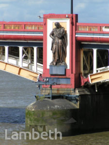 STATUE ON VAUXHALL BRIDGE, VAUXHALL