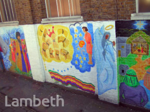MURAL, CLAPHAM BAPTIST CHURCH, WANDSWORTH ROAD, CLAPHAM