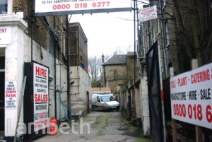 WORKS YARD NEAR TULSE HILL STATION, NORWOOD ROAD