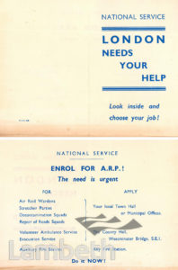 NATIONAL SERVICE LEAFLET: WORLD WAR II