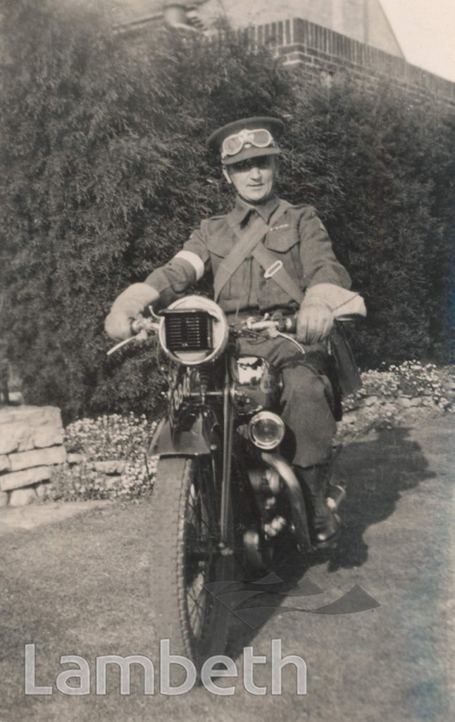 MOTORCYCLE RIDER:WORLD WAR II