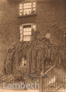 WILLIAM BLAKE'S HOUSE, 13 HERCULES ROAD, LAMBETH