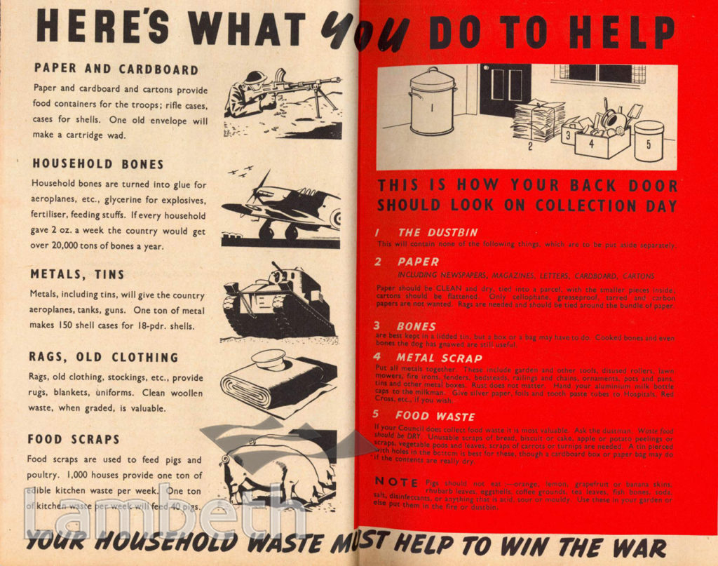 HOUSEHOLD RECYCLING: WORLD WAR II