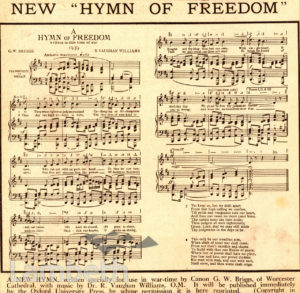 NEW 'HYMN OF FREEDOM': WORLD WAR II