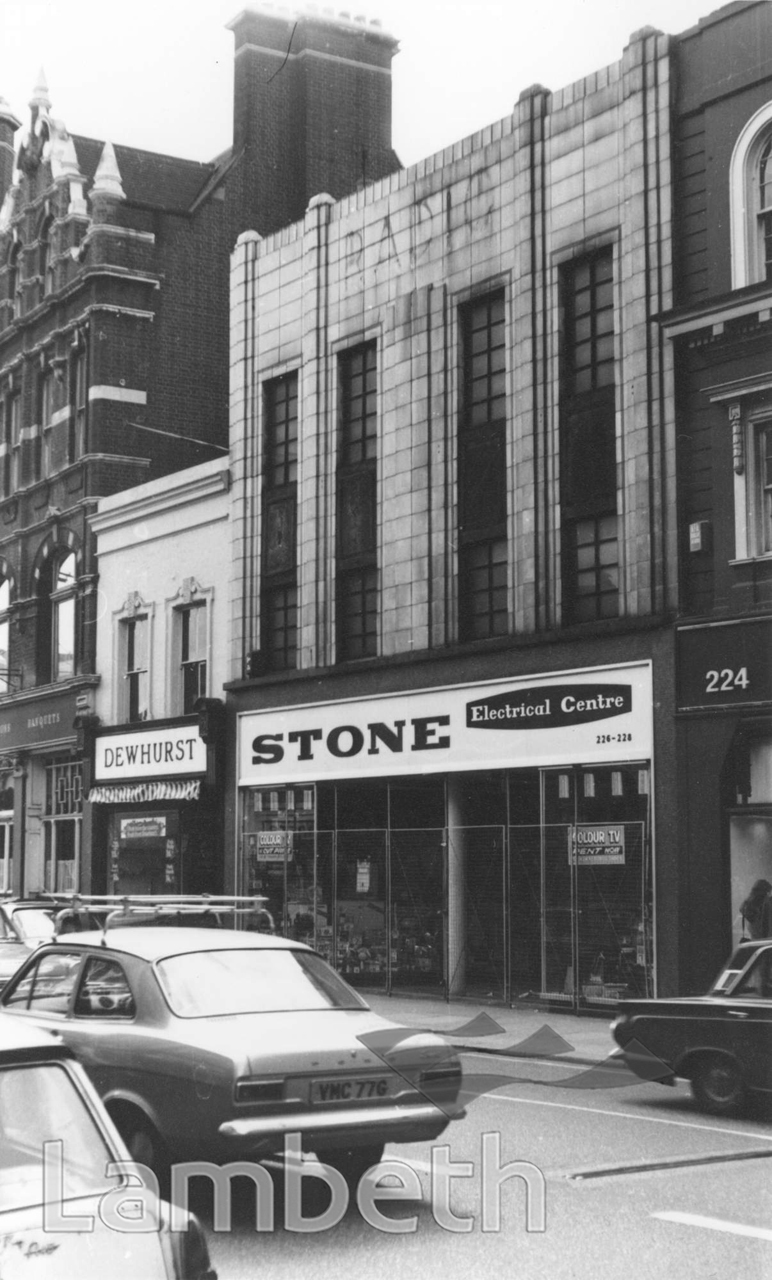 STONE’S ELECTRICAL STORE, STREATHAM HIGH ROAD