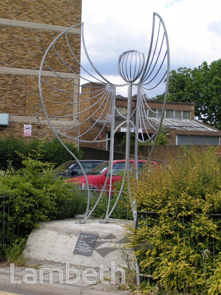 THE ANGEL SCULPTURE, ANGELL ROAD, BRIXTON