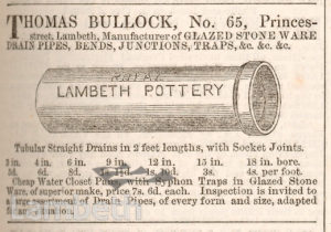 ROYAL LAMBETH POTTERY, PRINCES STREET, LAMBETH