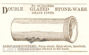 BATSTONE'S POTTERY, FERRY STREET, LAMBETH