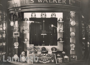 JAMES WALKER LTD, JEWELLERS, BRIXTON ROAD