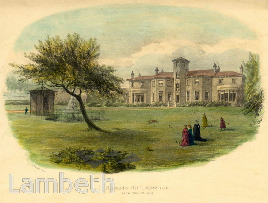 HOLDERNESS HOUSE, KNIGHT’S HILL, WEST NORWOOD