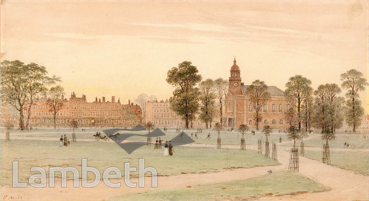 VIEW TO HOLY TRINITY CHURCH, CLAPHAM COMMON