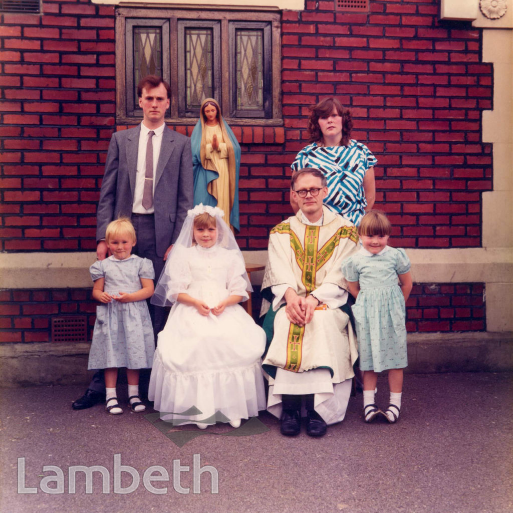 FAMILY AT FIRST COMMUNION, BRIXTON ROAD