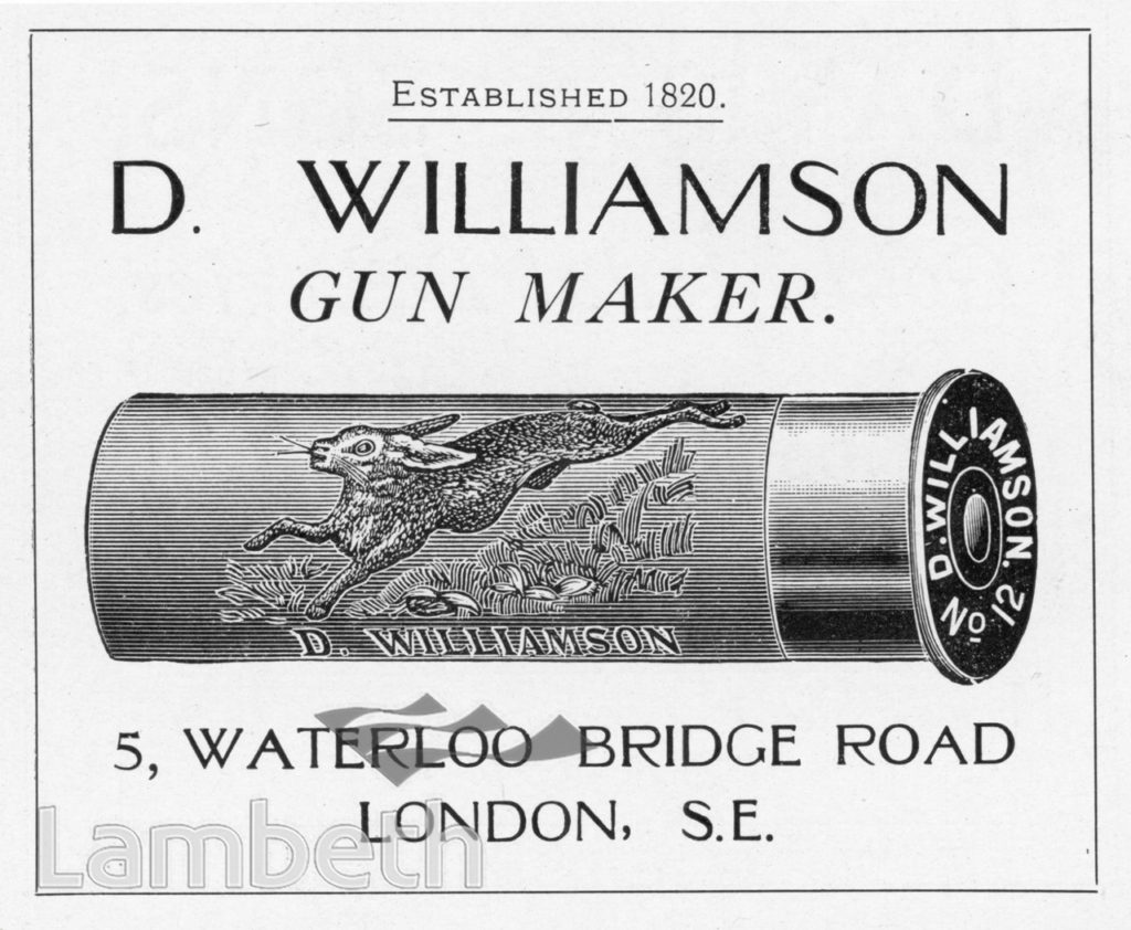 GUN MAKER, WATERLOO BRIDGE ROAD