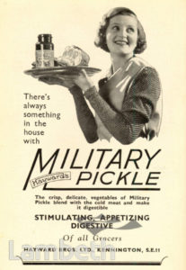 HAYWARD'S PICKLE ADVERT
