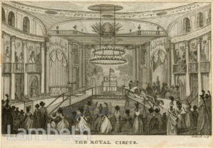 ROYAL CIRCUS INTERIOR, WESTMINSTER BRIDGE ROAD, LAMBETH