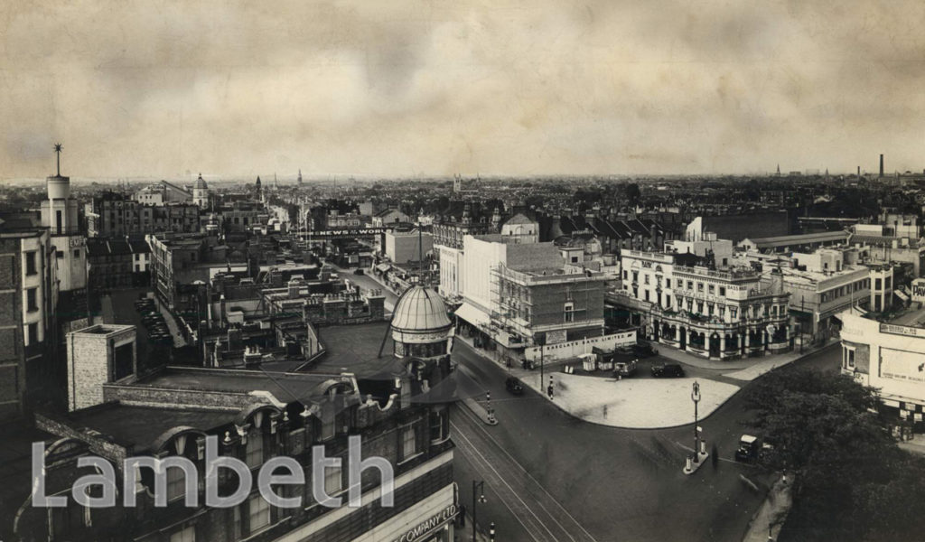 VIEW OF BRIXTON FROM TOWN HALL ROOF