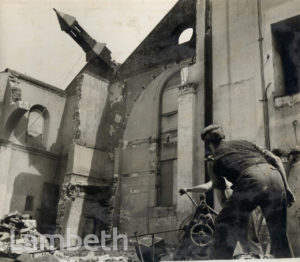 HOLY TRINITY CHURCH DEMOLITION, CARLISLE STREET, LAMBETH