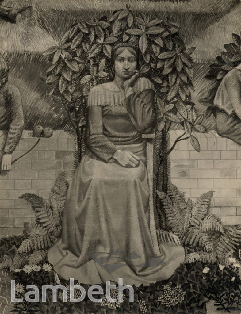 MURAL BY CHARLES MAHONEY, MORLEY COLLEGE, LAMBETH NORTH