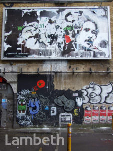 VHILS BILLBOARD, LEAKE STREET, WATERLOO