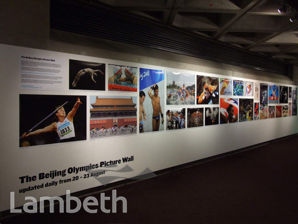 BEIJING OLYMPICS PICTURE WALL, NATIONAL THEATRE, SOUTH BANK
