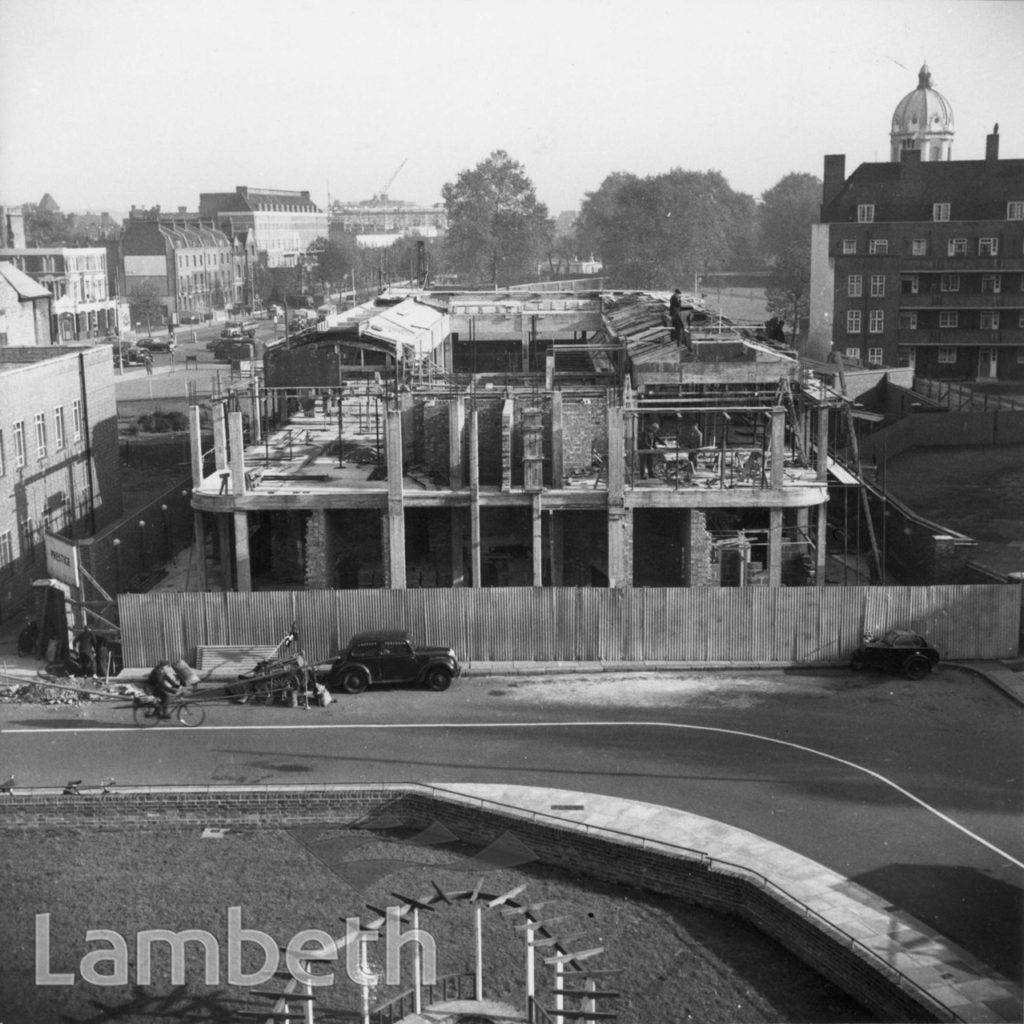LAMBETH BATHS CONSTRUCTION, LAMBETH WALK, LAMBETH