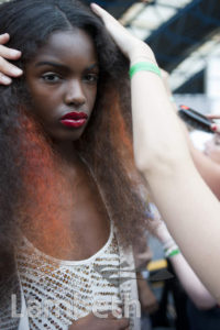 MODEL, LONDON FASHION WEEK, WATERLOO STATION