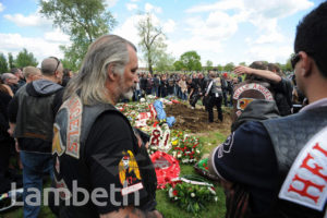 HELLS ANGELS FUNERAL, STREATHAM PARK CEMETERY