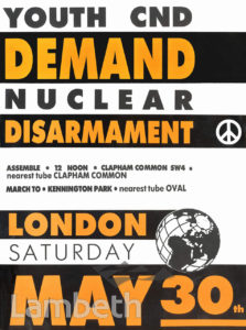 CND PROTEST RALLY, CLAPHAM COMMON, CLAPHAM