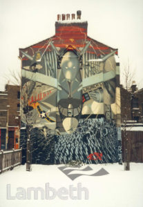 'WAR' MURAL, VINING STREET, BRIXTON