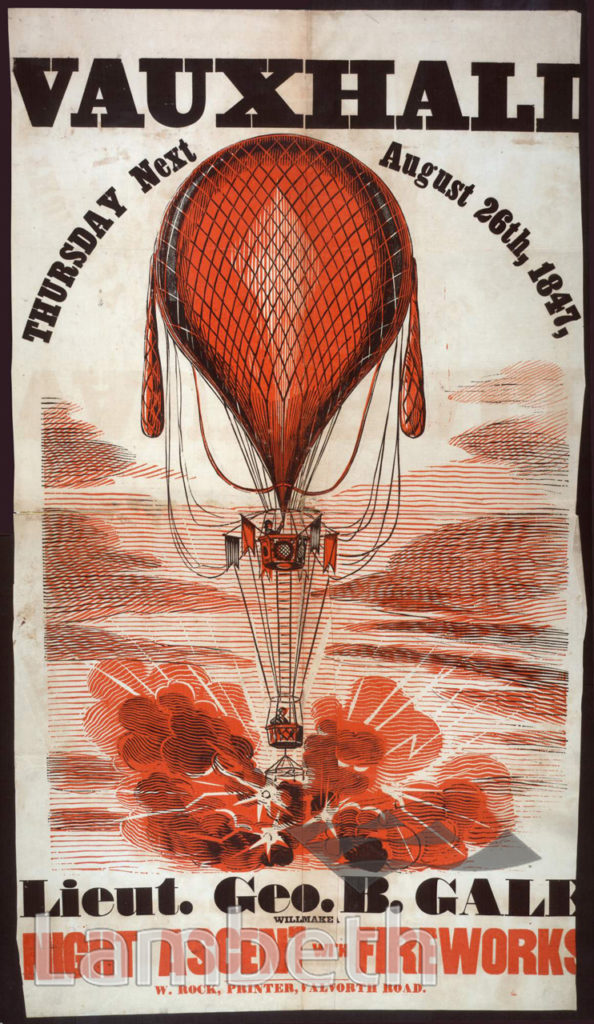 GEORGE BALE’S BALLOON ASCENT, VAUXHALL GARDENS