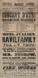 POSTER, VAUXHALL GARDENS