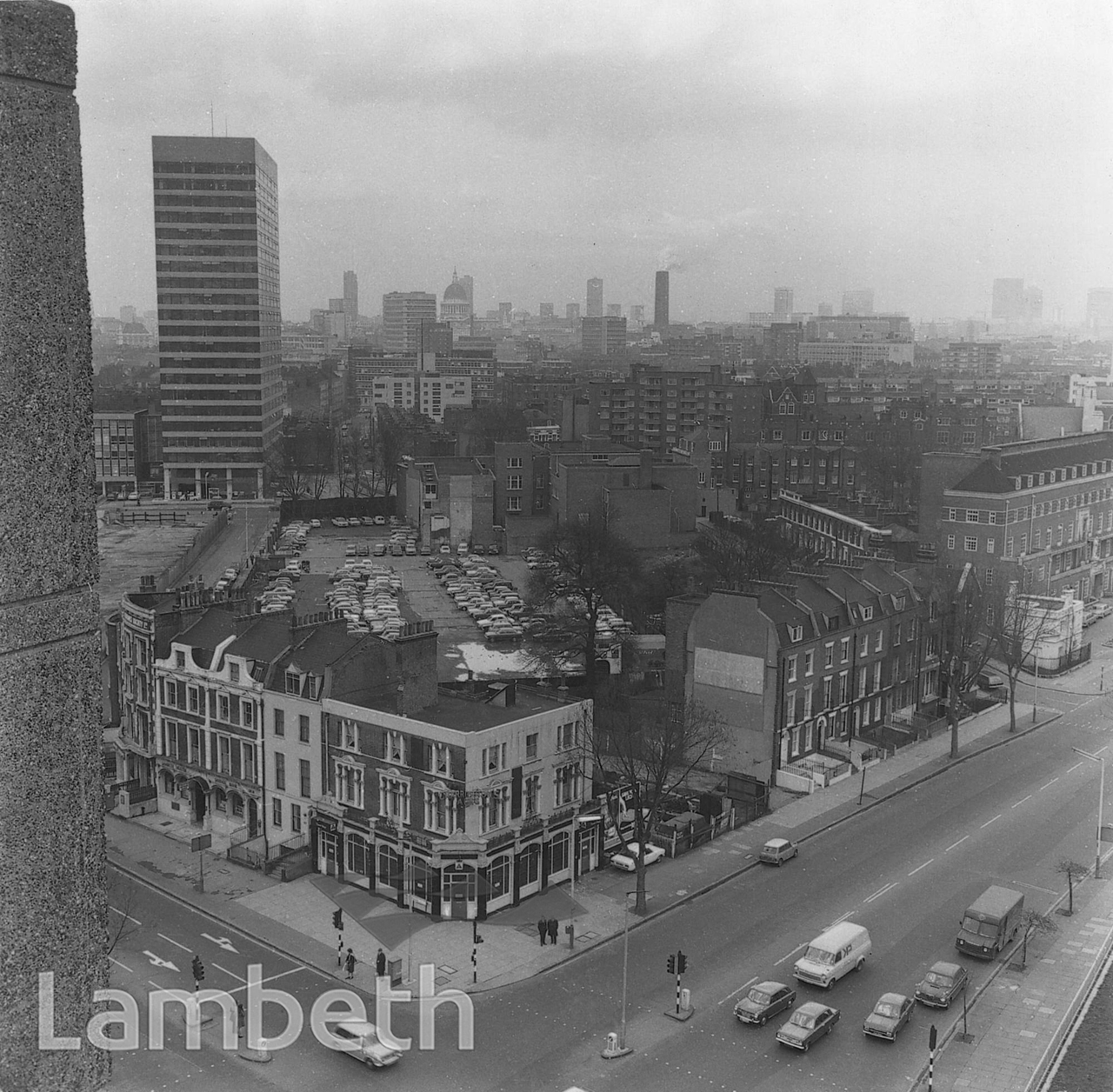 VIEW FROM LAMBETH TOWER, LAMBETH ROAD