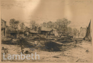 LAMBETH FORESHORE, BISHOP'S WALK, LAMBETH