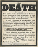 CHOLERA PROTEST...