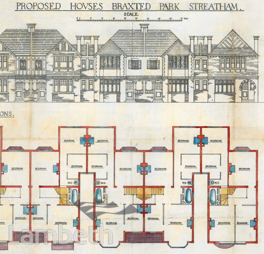 PROPOSED HOUSES, BRAXTED PARK, STREATHAM