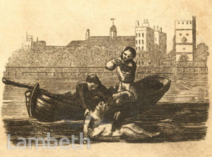 RIVER RESCUE, ADJACENT LAMBETH PALACE