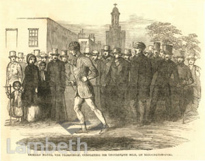 RICHARD MANKS' 1,000 MILE WALK, OVAL, KENNINGTON