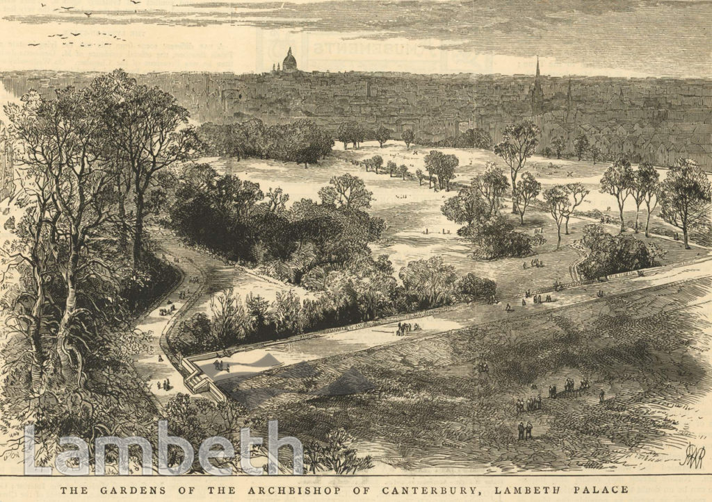LAMBETH PALACE GARDENS, LAMBETH