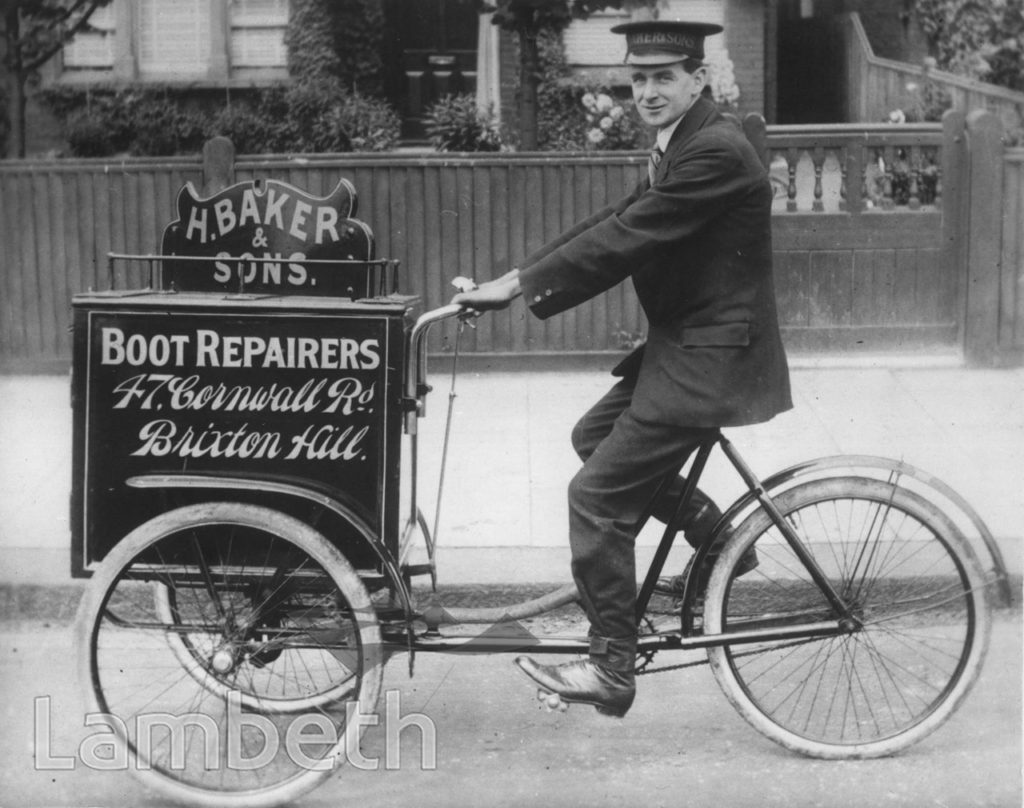 BOOT REPAIRER, BAKER & SON, 47 CORNWALL ROAD, BRIXTON HILL
