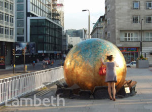 'GIFT FROM THE GODS' SCULPTURE, YORK ROAD, WATERLOO