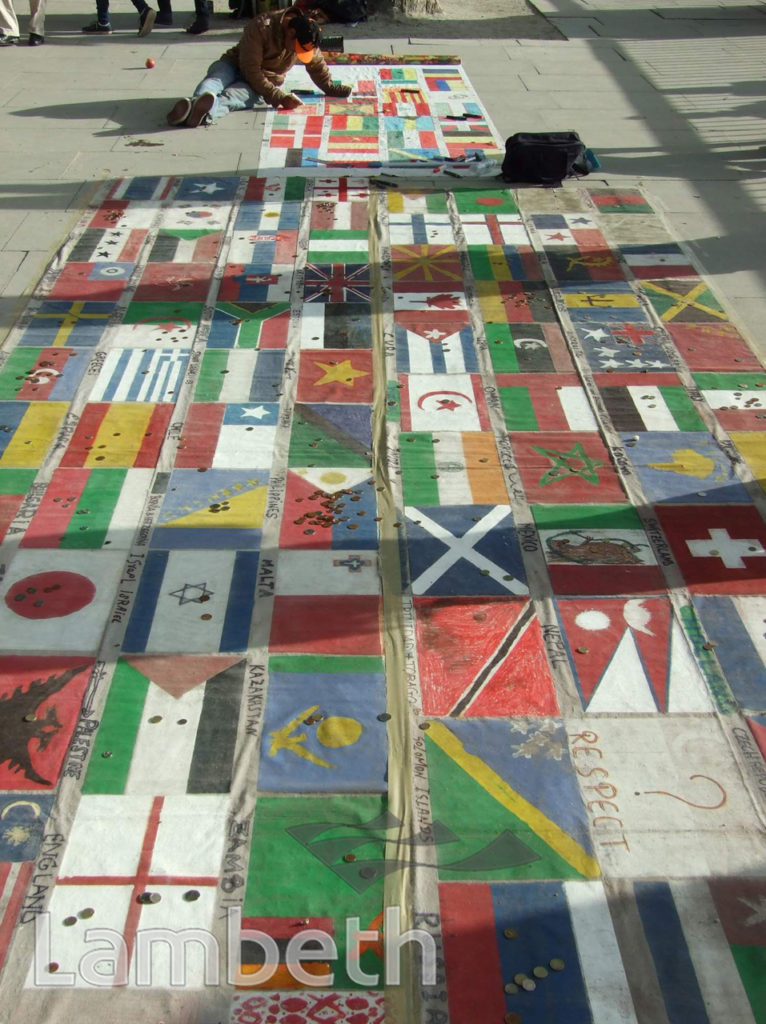 FLAGS OF THE WORLD, SOUTH BANK, WATERLOO