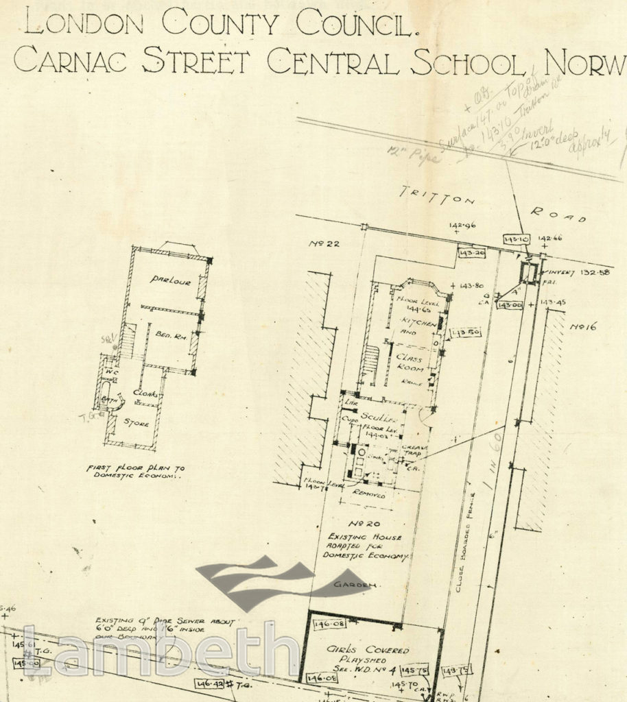 CARNAC STREET CENTRAL SCHOOL, TRITTON ROAD, NORWOOD